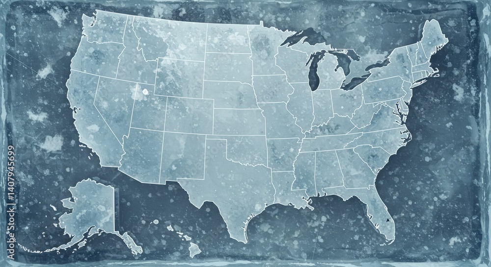 usa map of united states america us