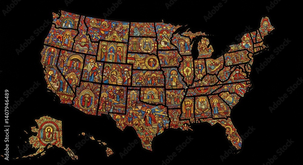 usa map of united states america us
