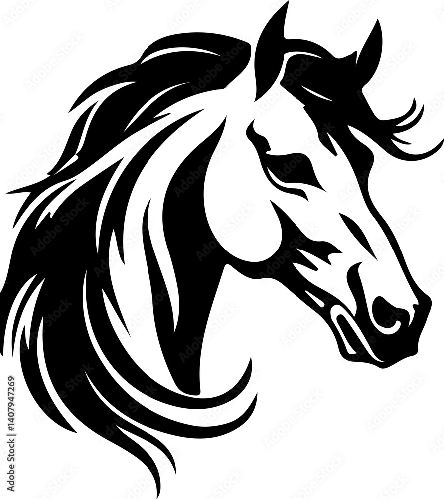 custom made wallpaper toronto digitalhorse head silhouette