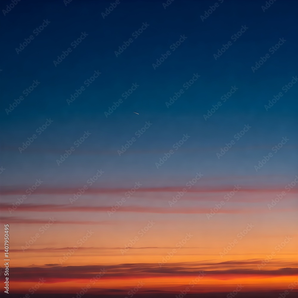 Obraz premium red sky at sunset
