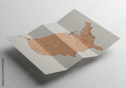 Obraz na płótnie usa map of united states america us w salonie