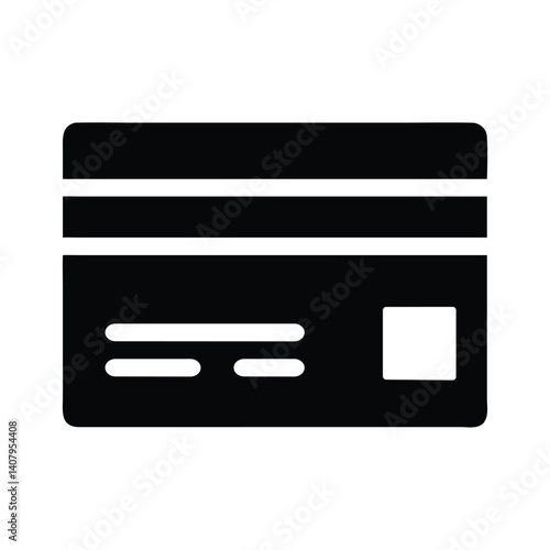Credit Card Icon Vector: Payment Method Symbol