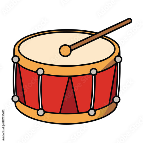 Drums illustration flat vector design