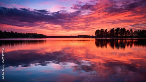 purples water color sky