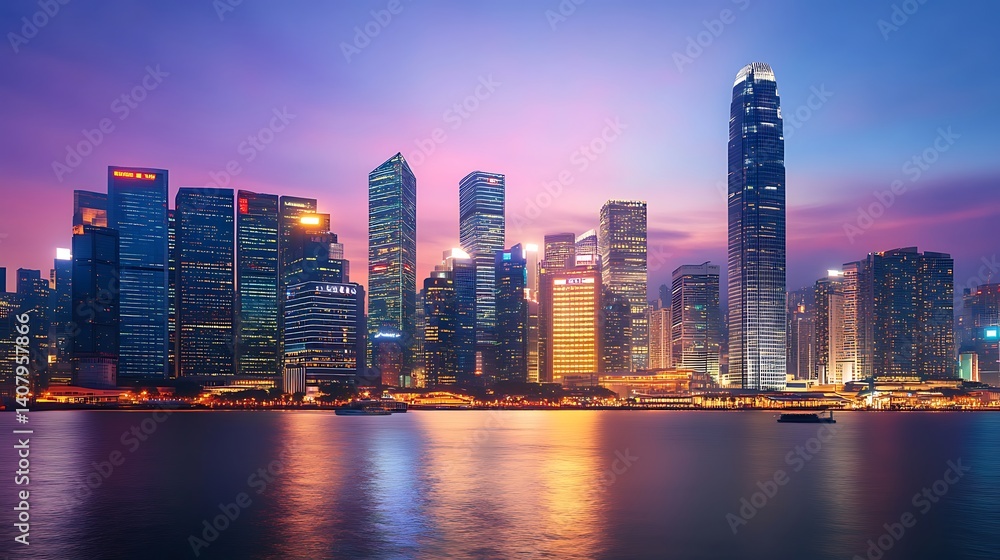 Sky glowing with urban lights reflecting on buildings high resolution picture Sky glowing with urban lights reflecting on buildings high resolution picture