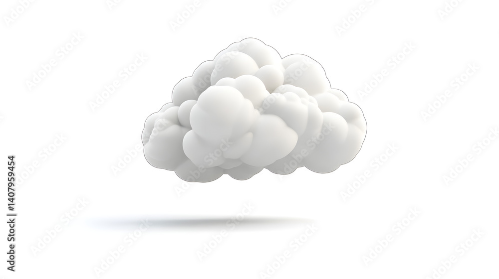 A fluffy, white cloud floating gently in a serene atmosphere. A fluffy, white cloud floating gently in a serene atmosphere.