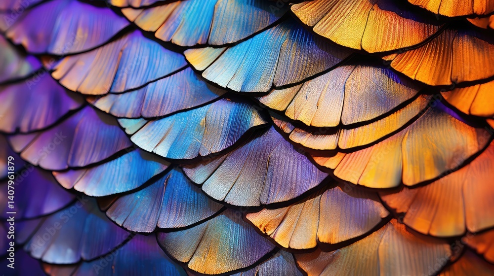 Fototapeta premium mosaic wing texture