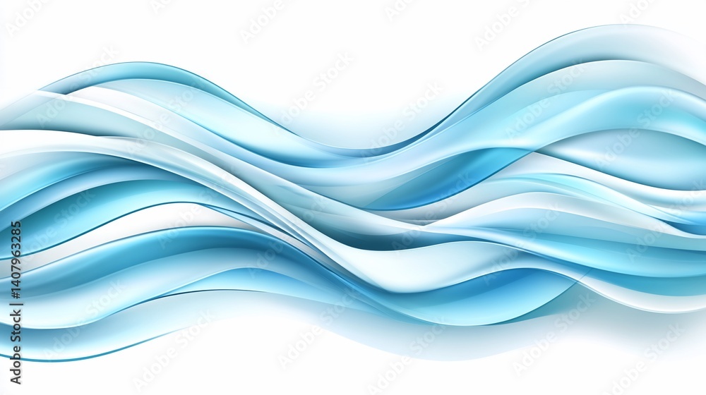 Abstract light blue wavy design Abstract light blue wavy design