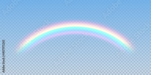 Rainbow icon, rainbow. Raindrops on transparent background. Realistic spectrum rainbow on a transparent background png.