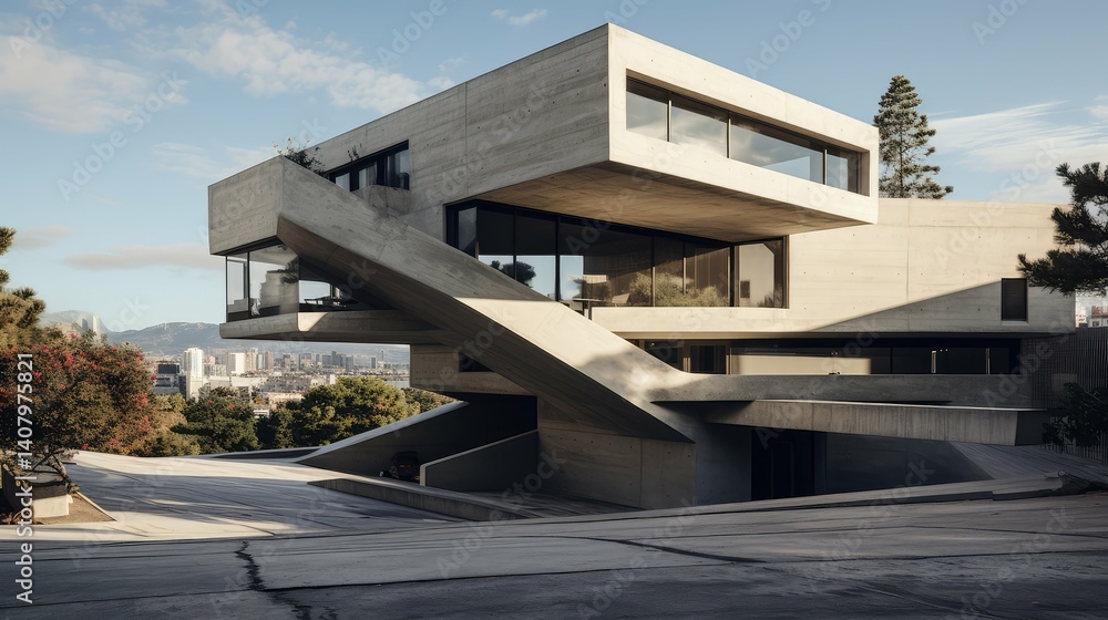 facade concrete house facade concrete house