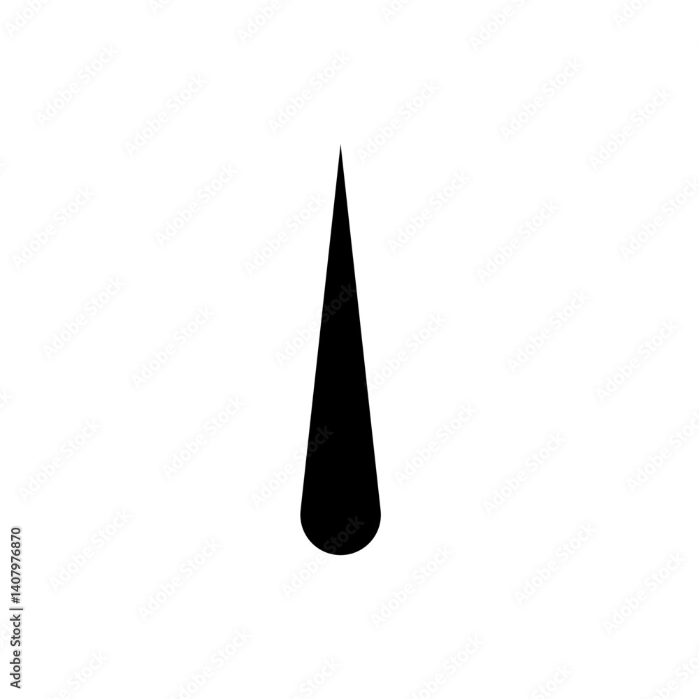 Gauge needle speedometer icon. Speed gauge or oil needle symbol. Gauge needle speedometer icon. Speed gauge or oil needle symbol.