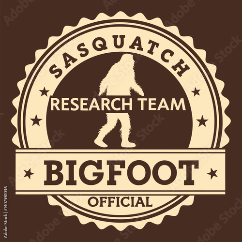 Official Sasquatch Bigfoot Research Team Badge T-Shirt for True Believers.