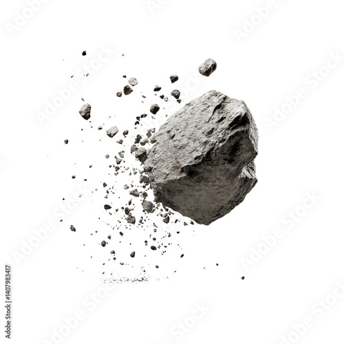 Crumbling Asteroid Dramatic Space Rock Disintegration