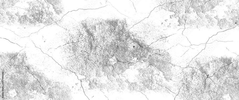 Fototapeta premium Abstract background of grunge white, black damaged rusty crack and scratch wall texture design. gray concreate surface plaster old rough dirty wall texture, white marble texture, grunge texture.