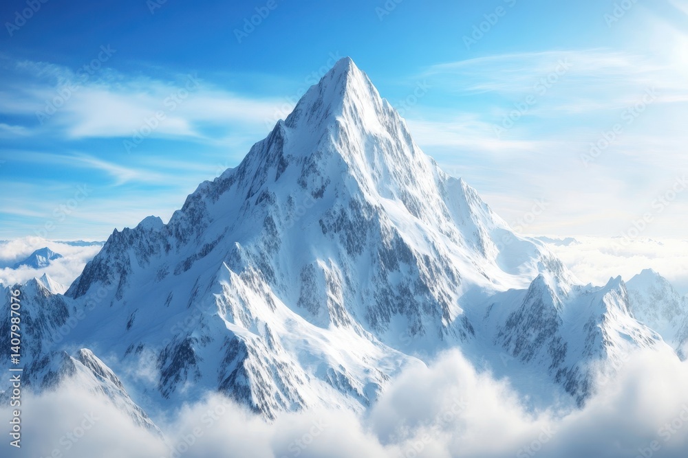 Majestic snow-capped mountain peak (11) Majestic snow-capped mountain peak (11)