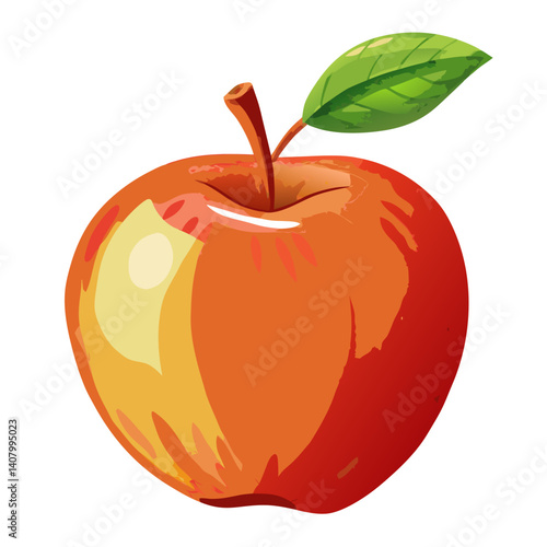 perfectly ripe apple, radiates an enticing aura of natural sweetness. Its vibrant skin gleams, hinting at the refreshing crunch within.