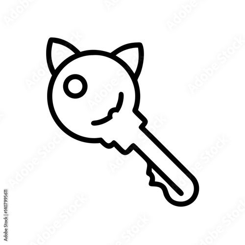 Keyed cat icon