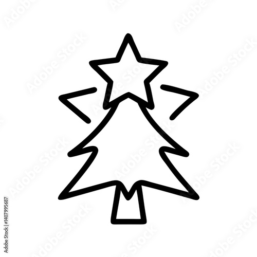 Tree icon with star