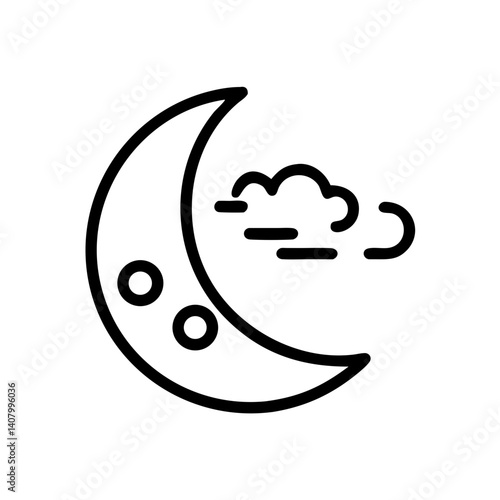 Fog moon icon