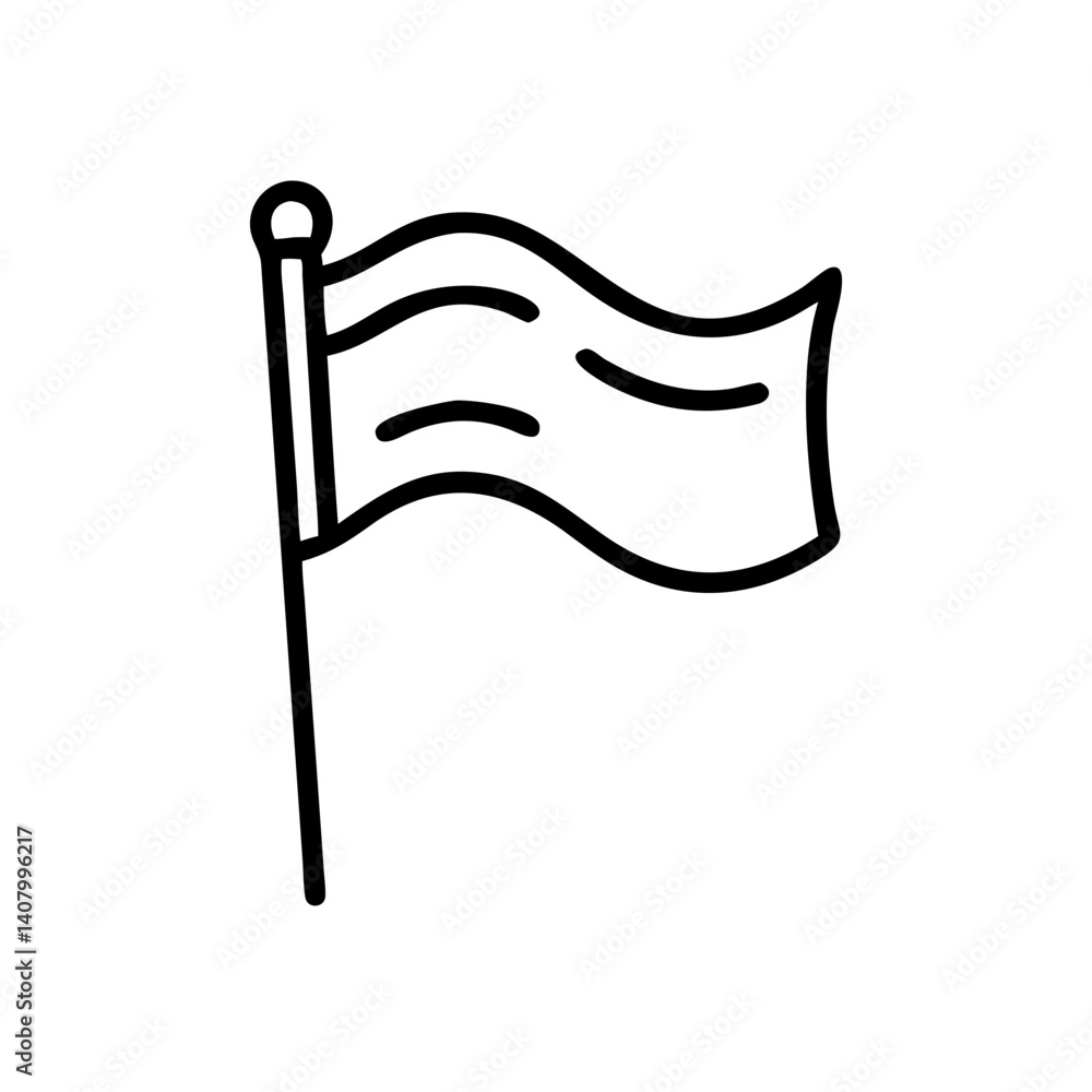 Ikona flagi powiewającej