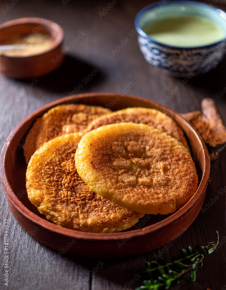 A traditional Maori fry bread (rewena paraoa) served warm, representing a simple yet significant part of indigenous food culture. A traditional Maori fry bread (rewena paraoa) served warm, representing a simple yet significant part of indigenous food culture.
