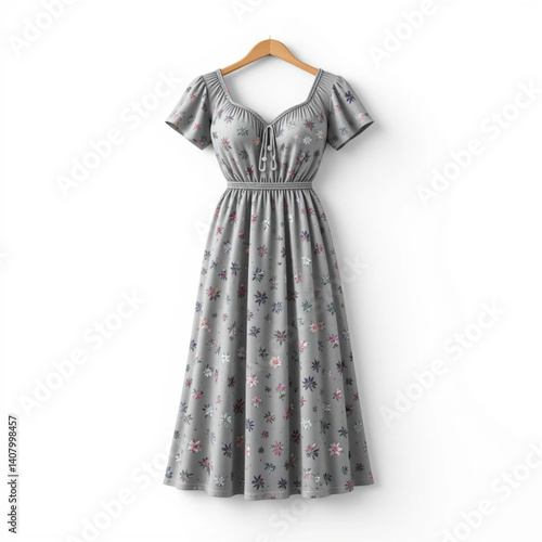 silver women's nightgown