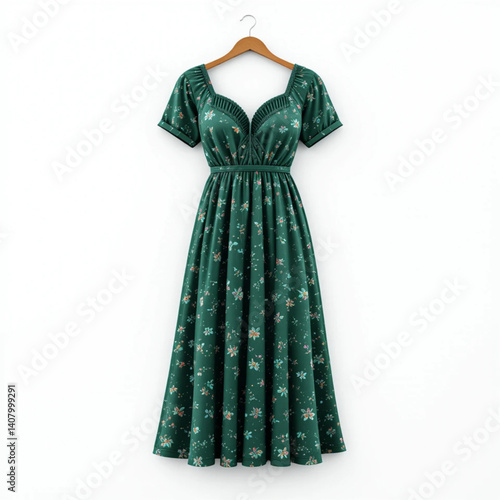 dark green women's nightgown