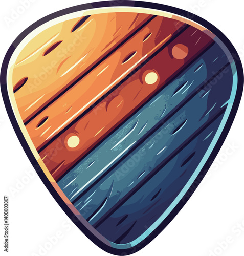 デザインのギターピックのイラスト
