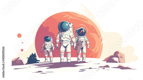Animals in Spacesuits Exploring a Planet - Galacti 68de9ecc Dfe7 456d 8dab D8f4a30d0456 0