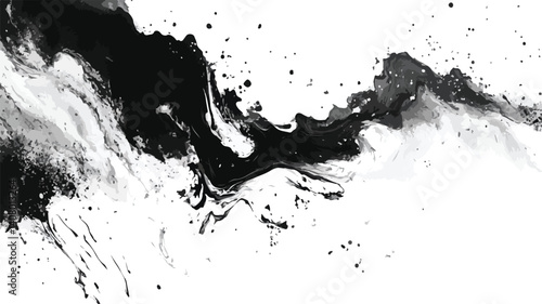 Professional Black and White Textures Vector Illustration