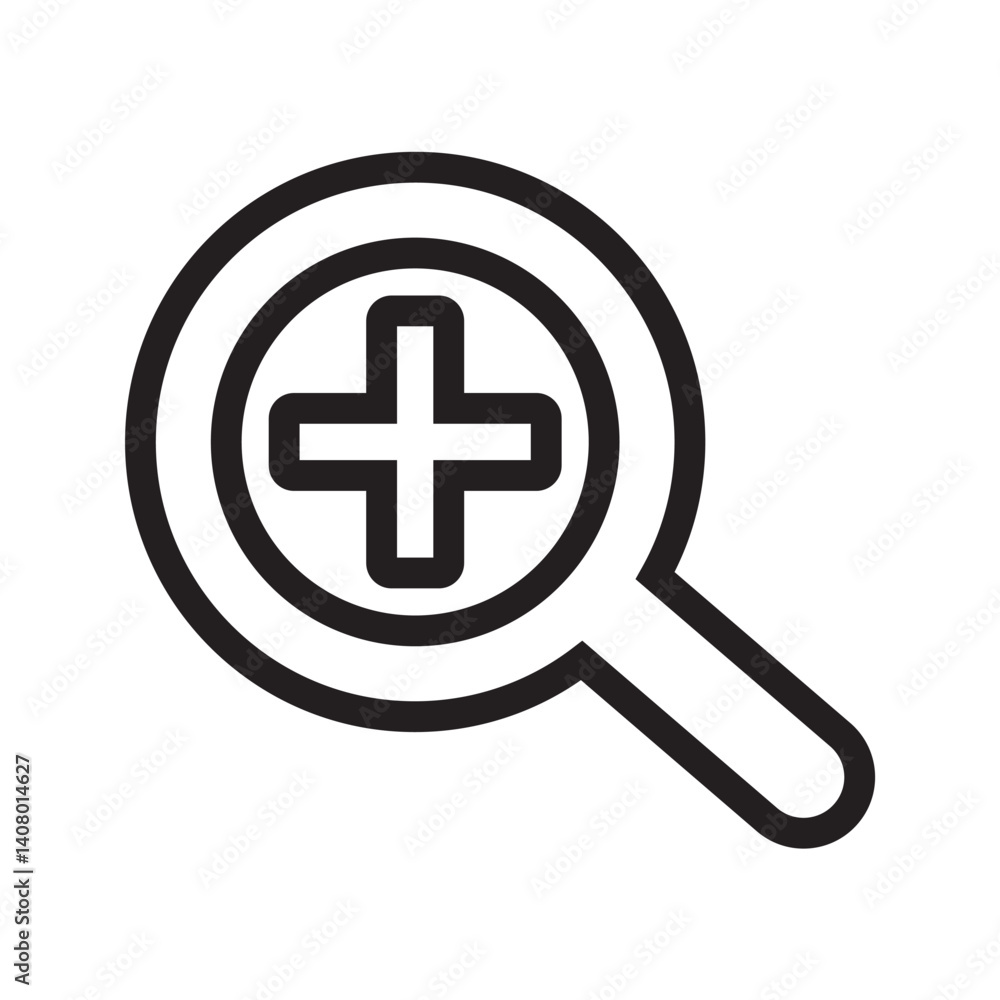 Magnifying glass icon, magnifier or loupe sign. illustration Search icon. 10 EPS Magnifying glass icon, magnifier or loupe sign. illustration Search icon. 10 EPS