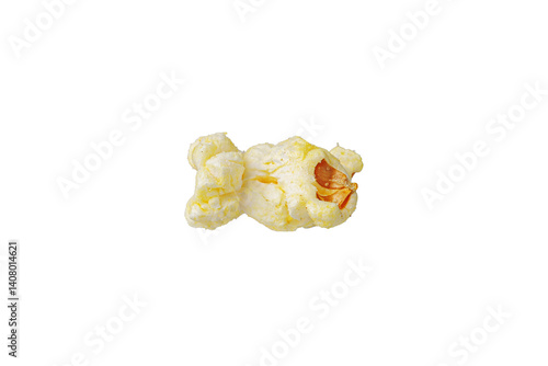 Obraz na płótnie macro popcorn on isolated and white background close up w salonie