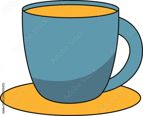 Set of items for better sleep. Sleep time. Comfortable pillows, bed, and natural herbal tea. Relaxation, sleeping concepts. Trendy vector flat illustrations.