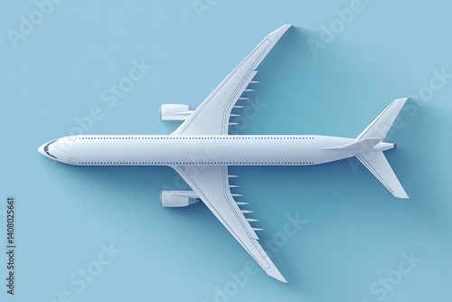 Flat lay design of travel concept with plane