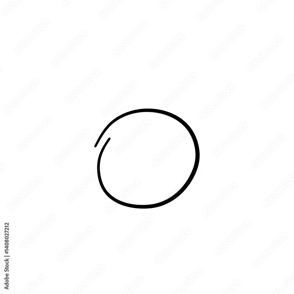 Hand drawn ovals and circles. Highlight circle frames. Vector illustration Hand drawn ovals and circles. Highlight circle frames. Vector illustration