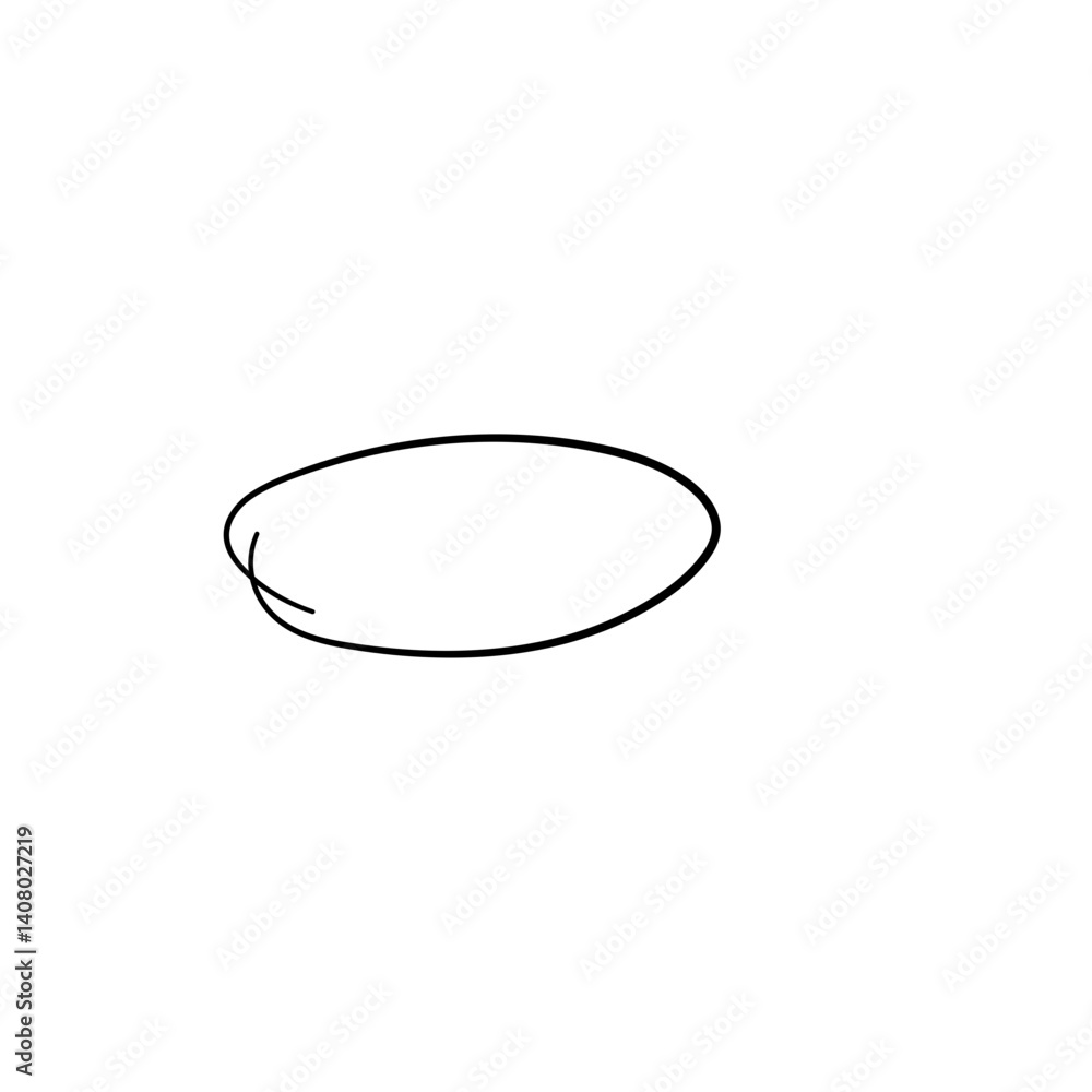 Hand drawn ovals and circles. Highlight circle frames. Vector illustration Hand drawn ovals and circles. Highlight circle frames. Vector illustration