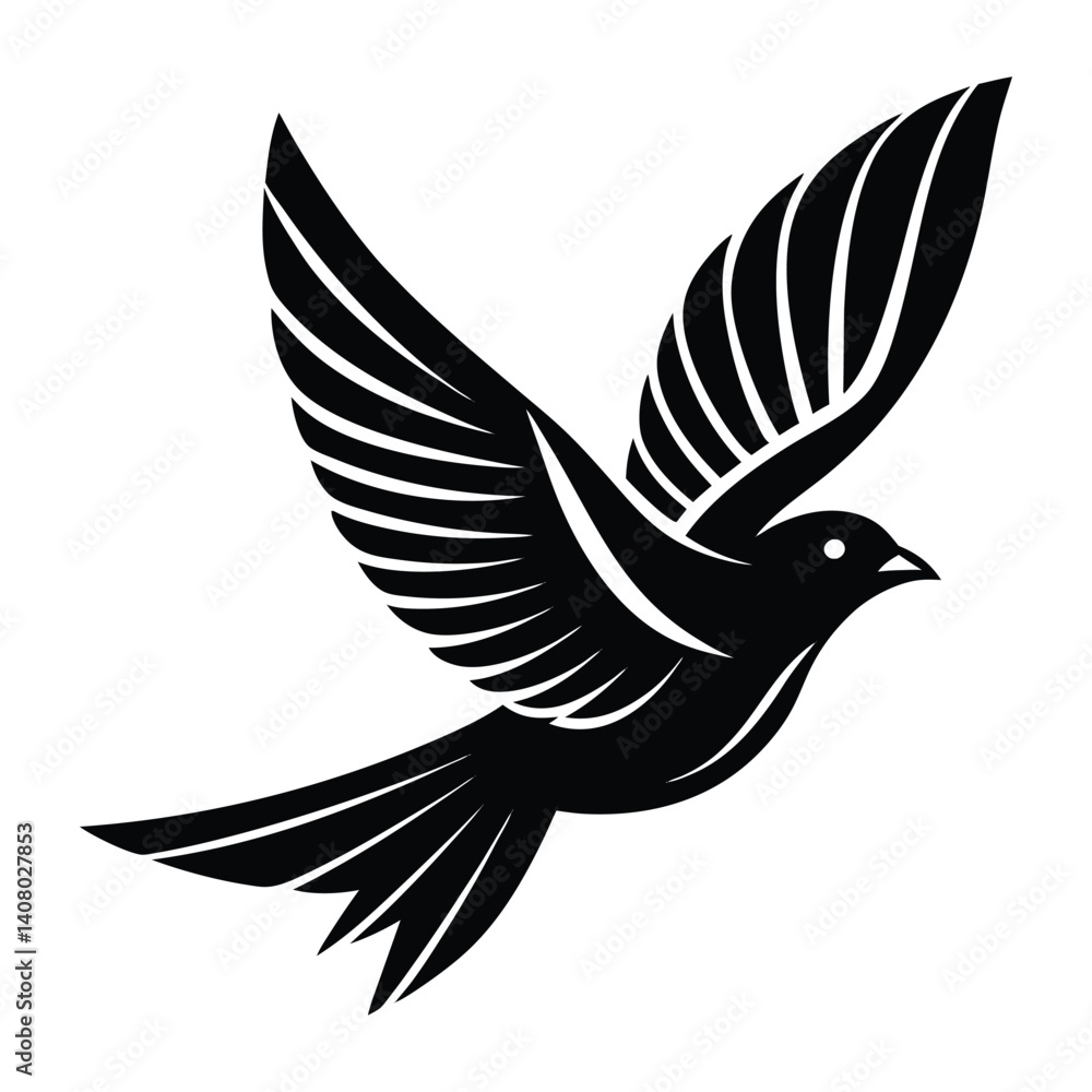 Obraz premium dove fly vector.