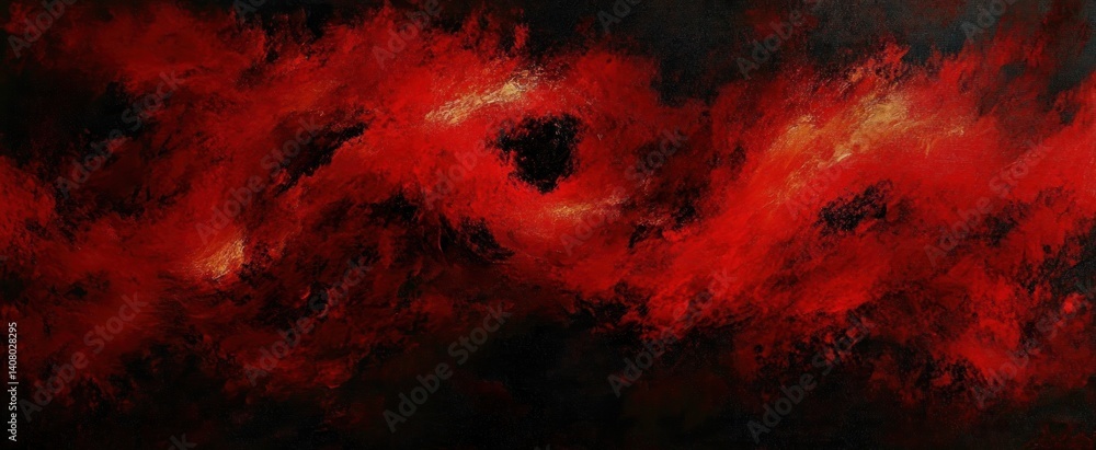 Abstract Expressionism Vibrant Red and Black Dynamic Chaotic Background Art Abstract Expressionism Vibrant Red and Black Dynamic Chaotic Background Art