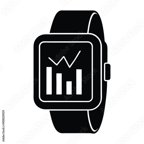 a smartwatch displaying health statistics.