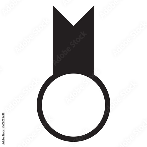 star medal icon. Certified medal. Quality badge. Vector illustration. 10 EPS