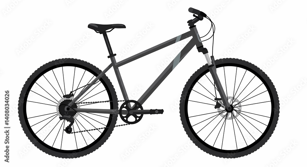 Fototapeta premium bicycle on white background