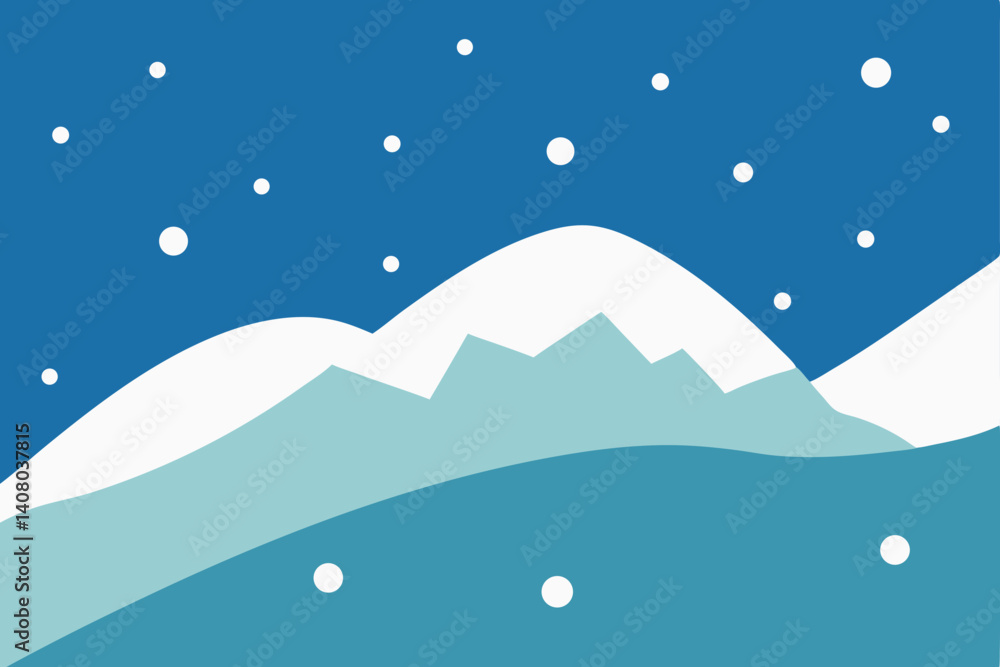 Obraz premium winter mountain landscape