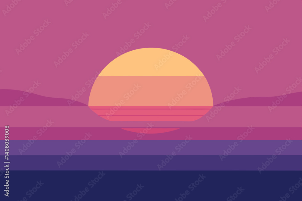 Obraz premium sunset over the sea