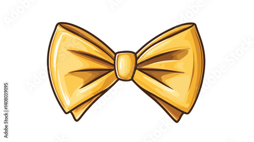 Elegant Bow Tie Icon on White Background Vector