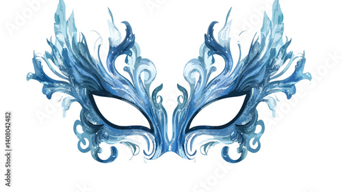 Elegant Masquerade Mask Vector Illustration