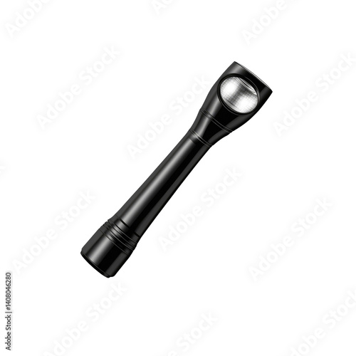 Sleek Black LED Flashlight - Modern Portable Light Source