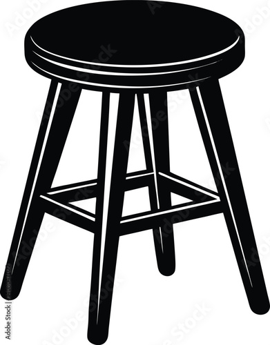 Stool Silhouette Vector | Furniture Design