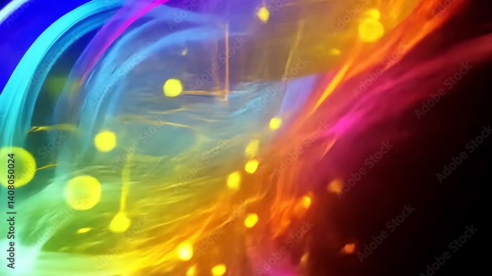 Bunte Lichtstreifen mit Bewegungseffekt