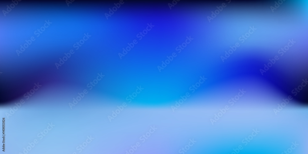 Blue abstract light design with glowing waves and smooth motion in a digital space