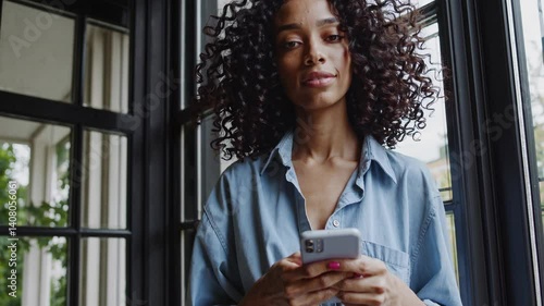 The Woman with Smartphone